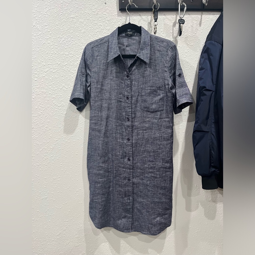 Theory shirt dress, excellent condition.